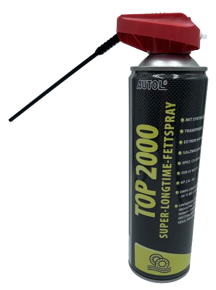 Autol Top 2000 Super Longtime Fettspray mit Variokopf in 500ml Spraydose
