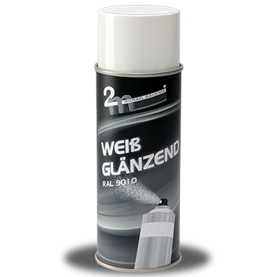 Farbspray ~ Weiss-Glänzend RAL 9010 ~ 400ml/Dose
