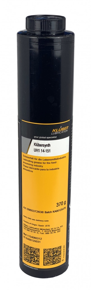 Klüberfood NH1 94-301 Synthetisches Spezialschmierfett für in 370g/Lube-Shuttle