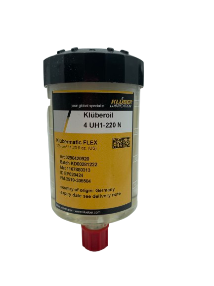Klüberoil 4 UH1-220 N - Synthetisches Getriebe- und Mehrzwecköl in Cartridge: FLEX 125 ml