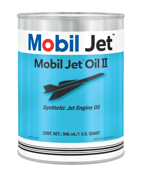 Mobil Jet Oil II - Gasturbinenschmierstoff für Flugzeuge in 24 x 946ml (0.25 USG)
