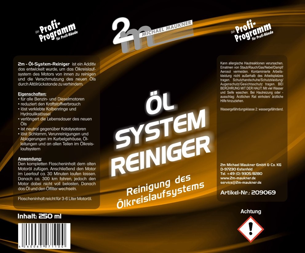 Öl-System Reiniger - 12 x 250ml Flasche
