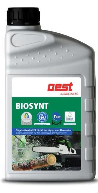 Oest Biosynt ~ Sägekettenhaftöl für Motorsägen und Harvestern in 1Lt/Flasche