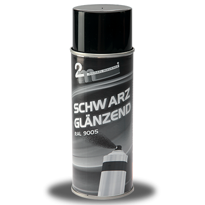 Schwarz Glänzend Qualitätslack RAL 9005 in 400ml/Spraydose