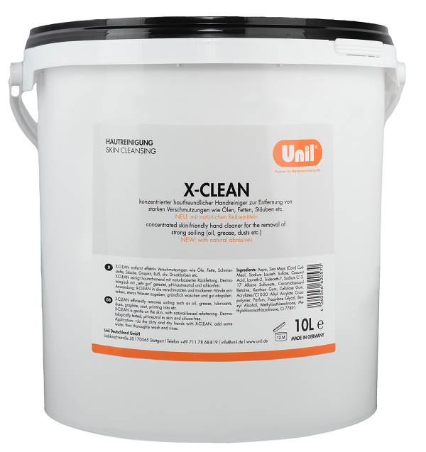 Handreiniger X-Clean für starke Verschmutzungen im 10 Liter Eimer