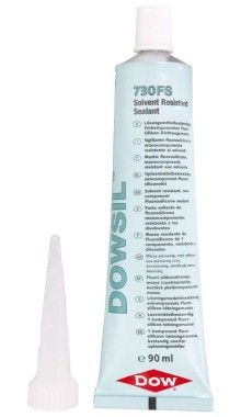 DOWSIL 730 FS - lösungsmittelbeständiger Silikonkleb-/Dichtstoff in 90ml Tube