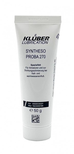 Klüber Syntheso PROBA 270 - Armaturen- und Gleitlagerfett - 50 g Tube