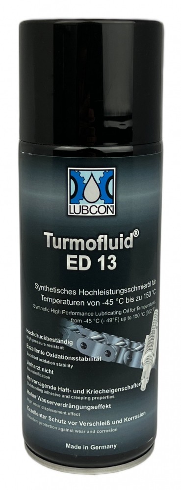 Lubcon Turmofluid ED 13 – Synthetisches Universalschmieröl – 400 ml Spraydose