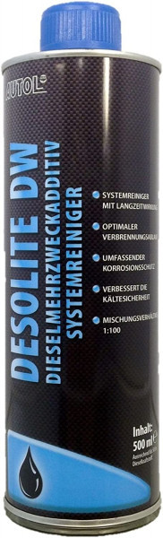 AUTOL Desolite DW - Multifunktionaler Kraftstoff-Systemreiniger in 500ml Dose