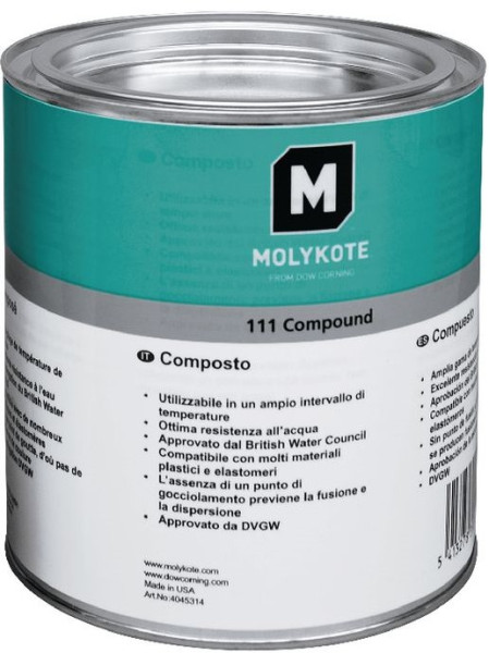 MOLYKOTE 111 Compound - Schmier- und Dichtungsmittel in 1kg/Dose