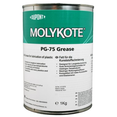 MOLYKOTE PG-75 Spezial-Schmierfett für Kunststoff- und Metallpaarungen in 1kg Dose