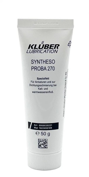 Klüber Syntheso PROBA 270 Armaturen- und Gleitlagerfett in 50gr/Tube