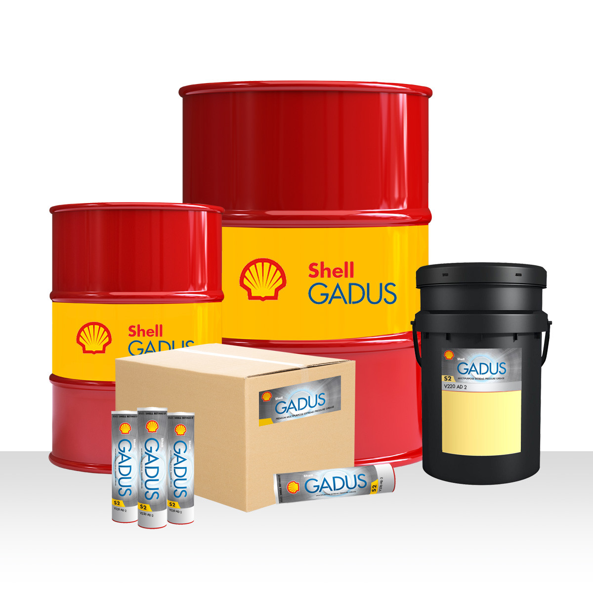 Shell Gadus S2 V220 AD 2 Hochleistungs-Mehrzweckfett mit MoS2 im 18kg/Eimer